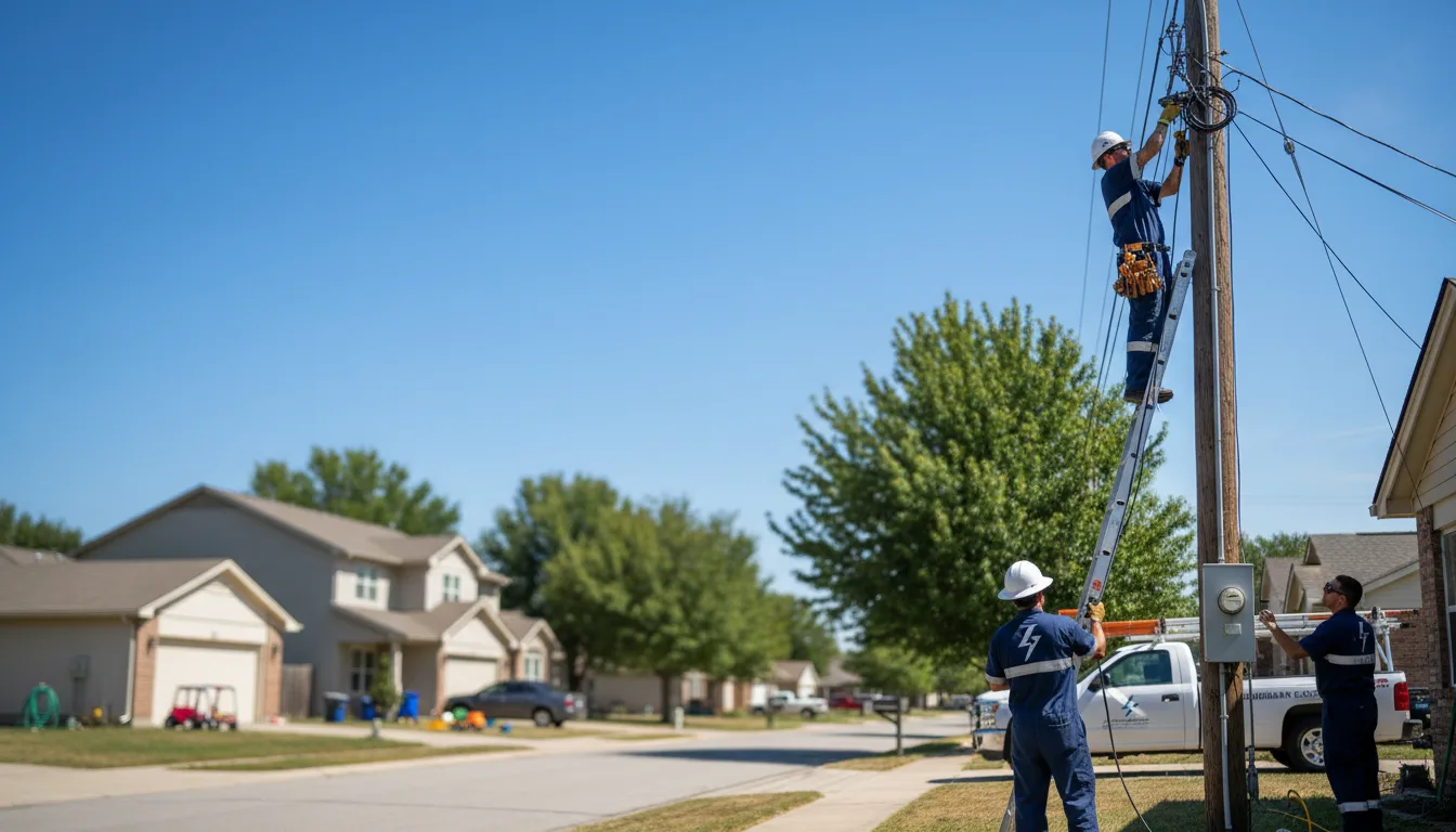 Residential electrician providing installation services in Hawkins, WI